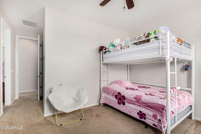 1876 E Azalea Ct, Gilbert, AZ 85298 - carpeted bedroom featuring ceiling fan and baseboards