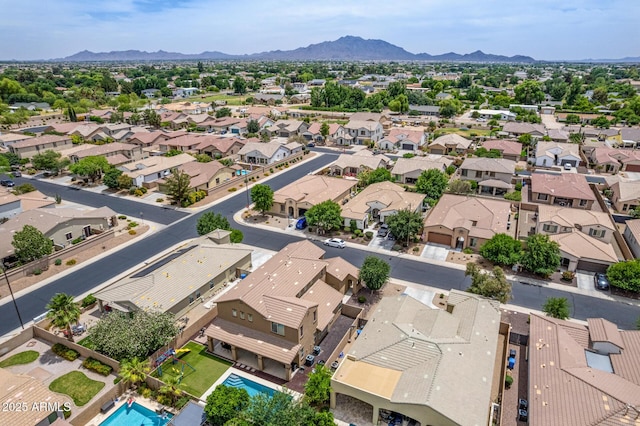 1876 E Azalea Ct, Gilbert, AZ 85298 - aerial perspective of suburban area with a mountainous background