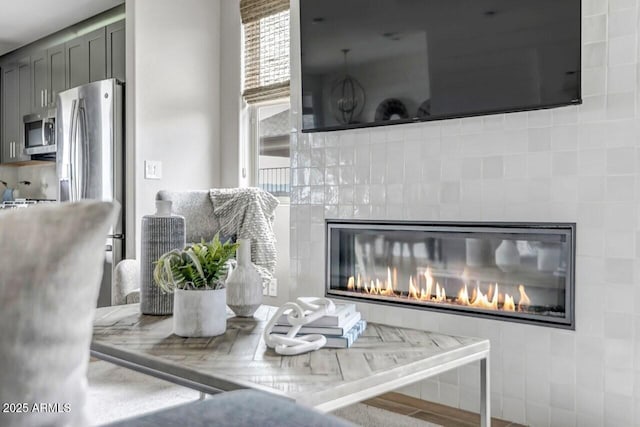 room details featuring stainless steel appliances