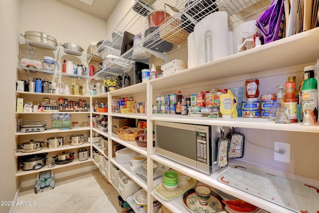 view of pantry