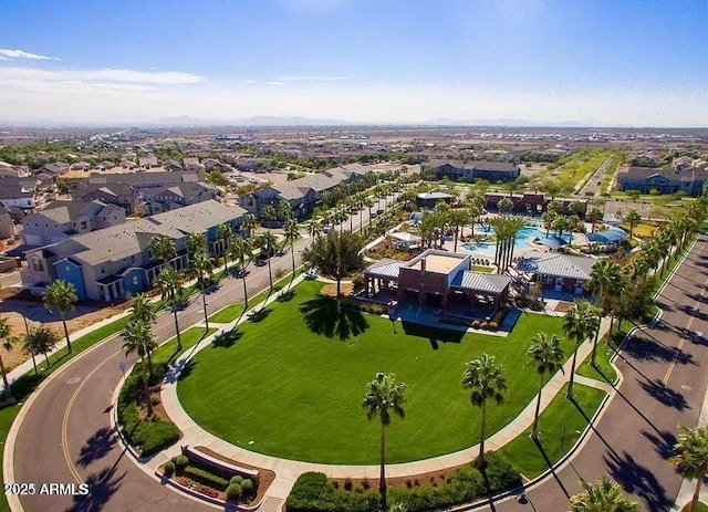 bird's eye view featuring a residential view