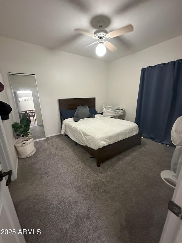 1718 S Longmore St Unit 53, Mesa, AZ 85202 - carpeted bedroom with ceiling fan