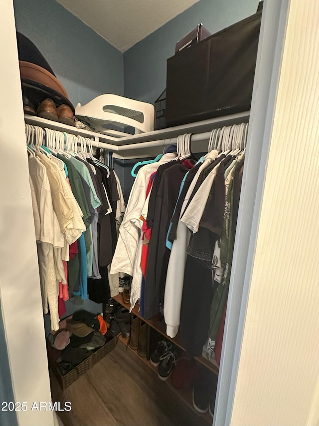 1718 S Longmore St Unit 53, Mesa, AZ 85202 - walk in closet featuring wood finished floors