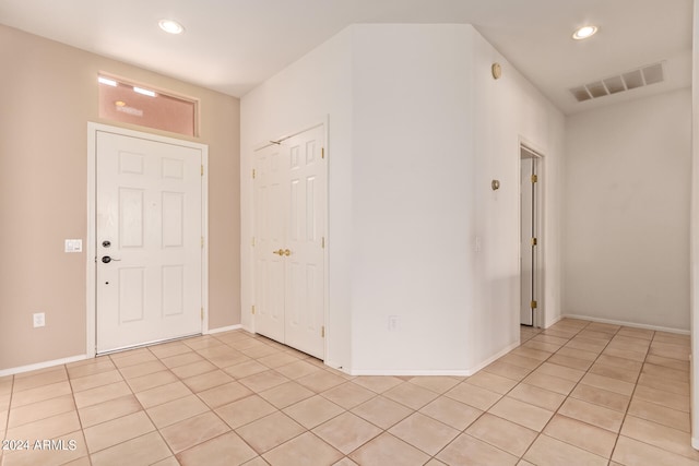 view of tiled entryway