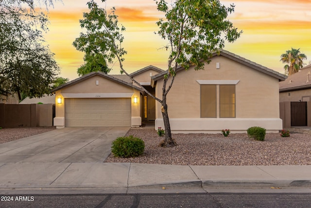 ranch-style house with a garage