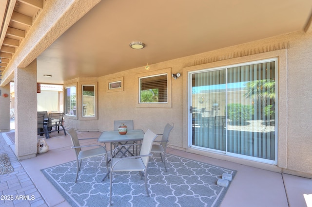 view of patio / terrace featuring outdoor dining space