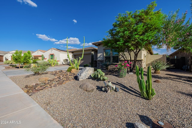 view of front of home featuring a garage