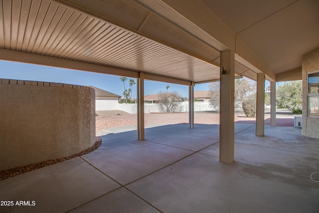 view of patio with fence