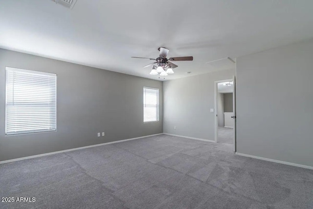29891 N Desert Angel Dr, San Tan Valley, AZ 85143 - unfurnished room featuring a ceiling fan, carpet flooring, and baseboards