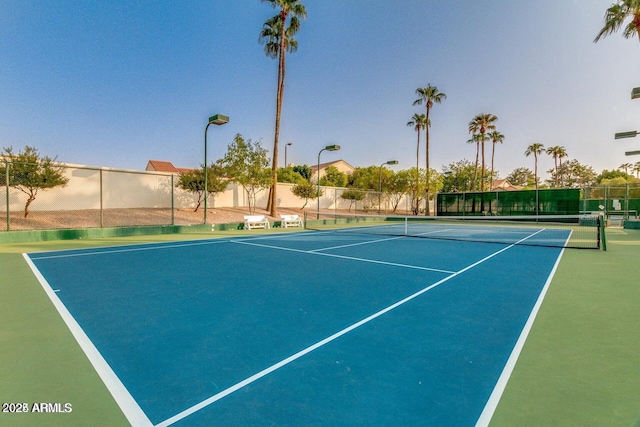 view of sport court