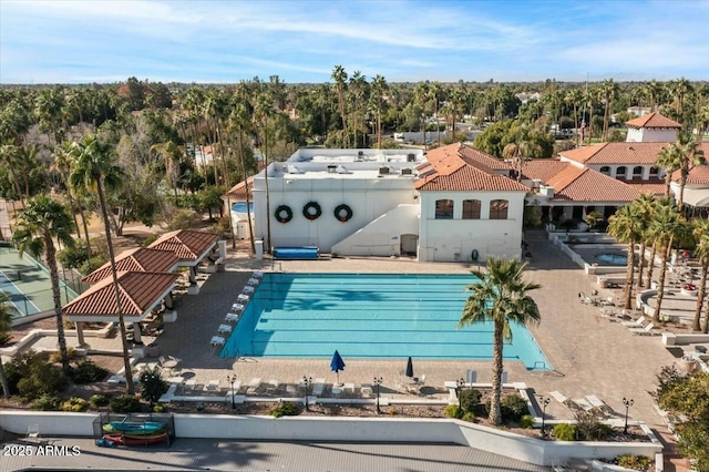 view of pool