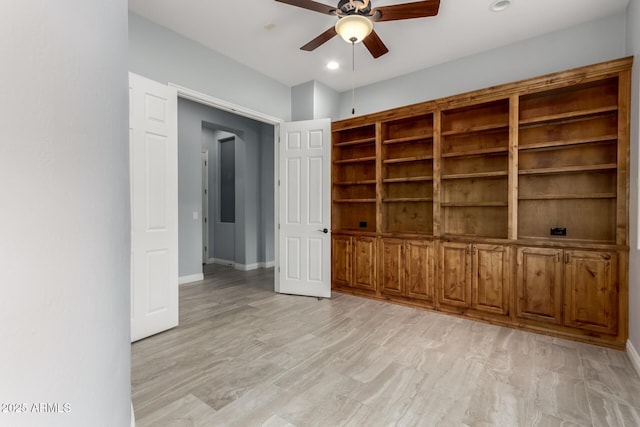 1407 E Artemis Trl, San Tan Valley, AZ 85140 - unfurnished room with recessed lighting, baseboards, and a ceiling fan