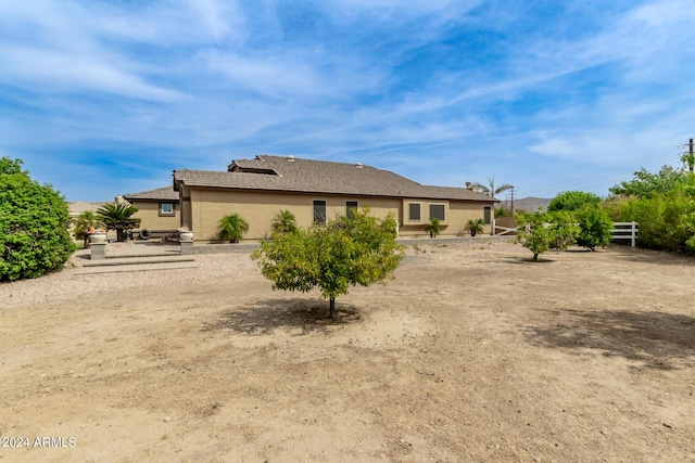 view of rear view of property