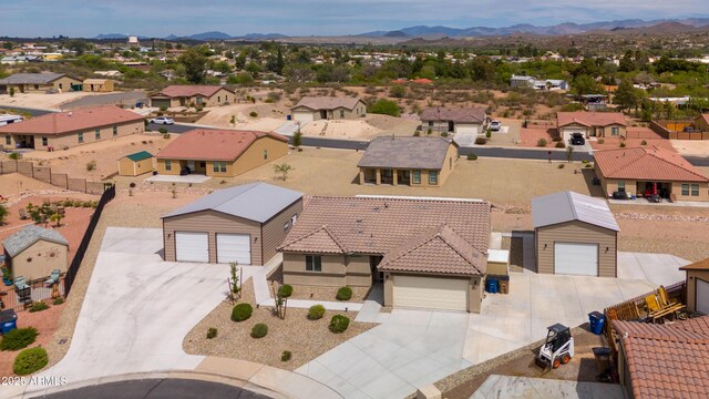 620 Vista Del Rio Ct, Wickenburg, AZ 85390 - birds eye view of property featuring a mountain view and a residential view