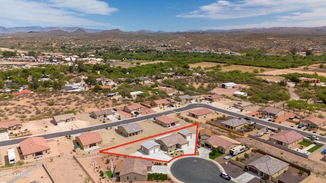 620 Vista Del Rio Ct, Wickenburg, AZ 85390 - aerial view featuring a mountain view and a residential view