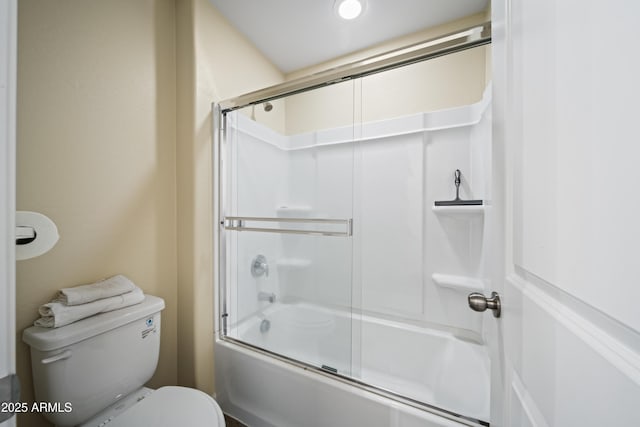 620 Vista Del Rio Ct, Wickenburg, AZ 85390 - bathroom with shower / bath combination with glass door and toilet