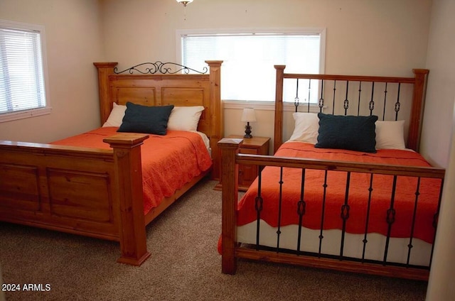 bedroom featuring carpet flooring