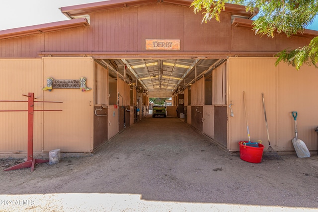 view of stable