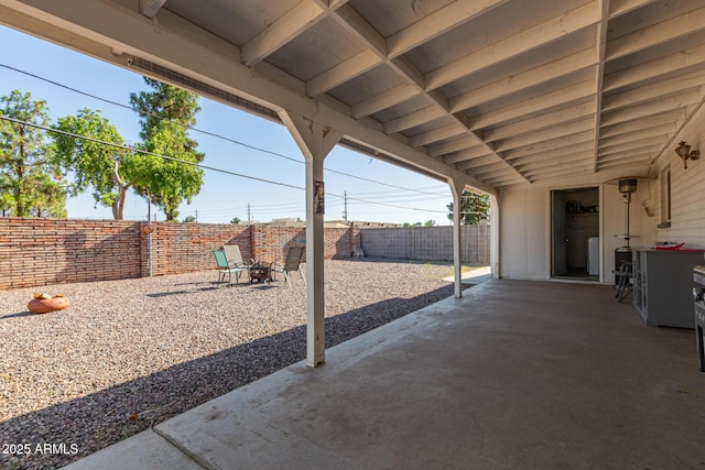 1235 E Dover St, Mesa, AZ 85203 - fenced backyard with a patio area