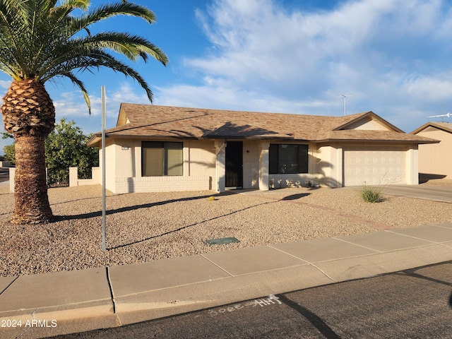 view of front of house featuring a garage