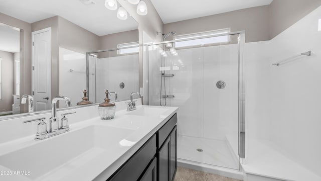 37820 W San Sisto Ave, Maricopa, AZ 85138 - full bathroom featuring a shower stall, a wealth of natural light, and a sink