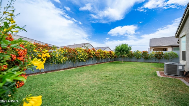 37820 W San Sisto Ave, Maricopa, AZ 85138 - view of yard with a fenced backyard and cooling unit