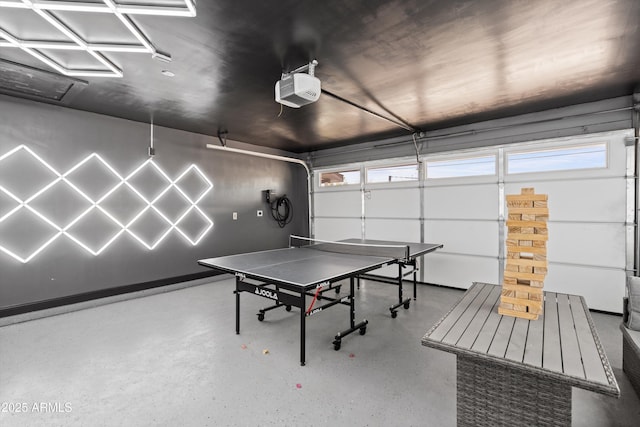 8214 E Northland Dr, Scottsdale, AZ 85251 - rec room with a garage and finished concrete floors