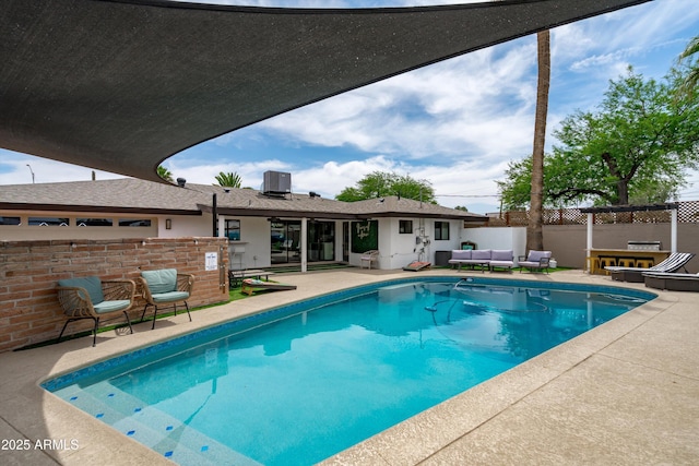8214 E Northland Dr, Scottsdale, AZ 85251 - view of pool with an outdoor living space and a patio area