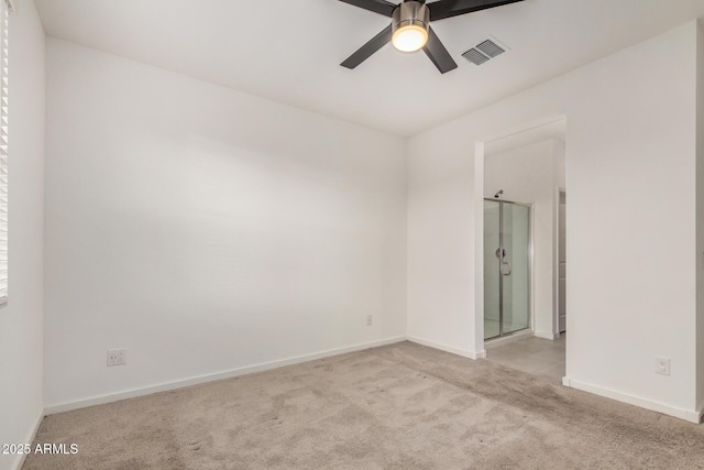 2792 E James Ave, San Tan Valley, AZ 85143 - carpeted empty room with baseboards, ceiling fan, and visible vents