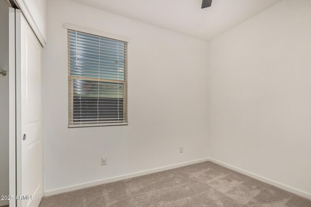 2792 E James Ave, San Tan Valley, AZ 85143 - empty room with baseboards, carpet flooring, and a ceiling fan