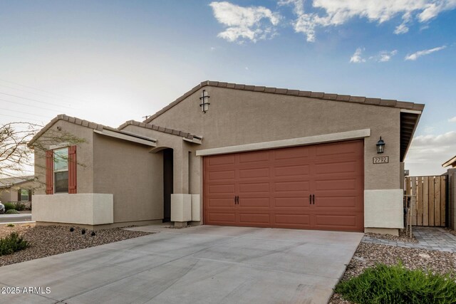 2792 E James Ave, San Tan Valley, AZ 85143 - view of front of property with a garage, driveway, and stucco siding