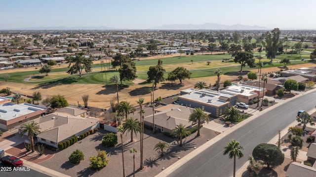 aerial view featuring a mountain view