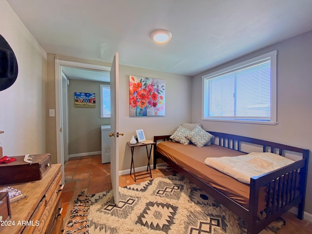 view of tiled bedroom