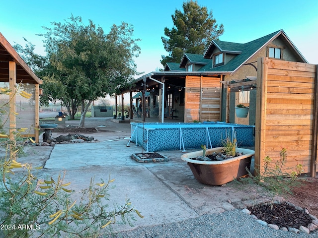 exterior space with a patio area