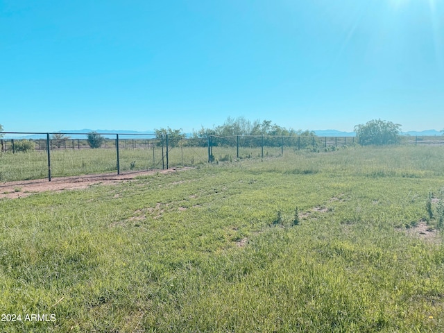 view of yard featuring a rural view