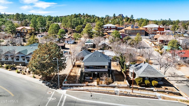 aerial view featuring a residential view