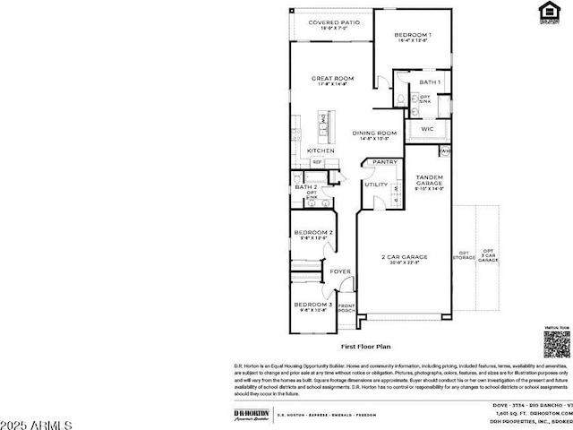 18362 W Hackamore Dr, Wittmann, AZ 85361 - view of property floor plan