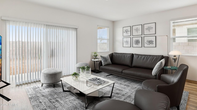 18362 W Hackamore Dr, Wittmann, AZ 85361 - living room with wood finished floors