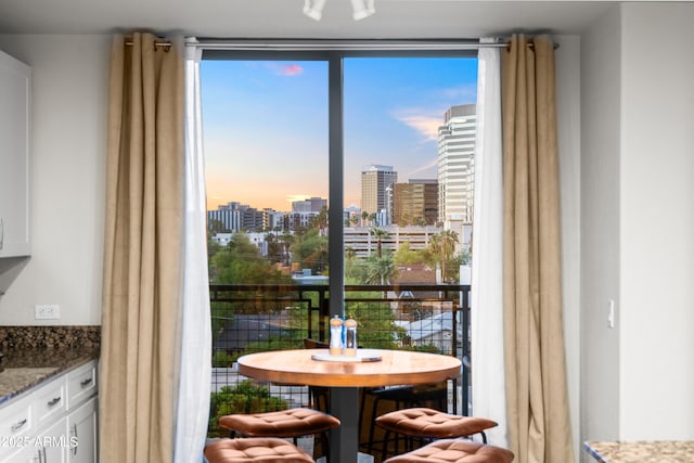 17 W Vernon Ave Unit 412, Phoenix, AZ 85003 - dining room featuring a view of city