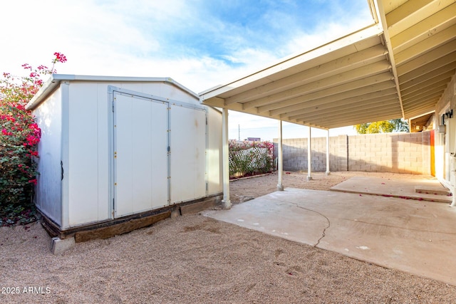 view of outbuilding