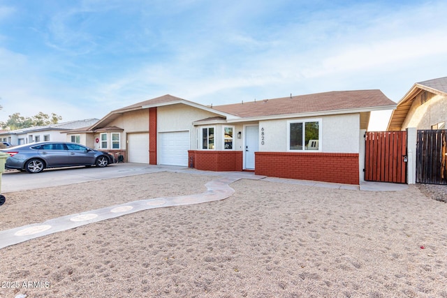 ranch-style house with a garage