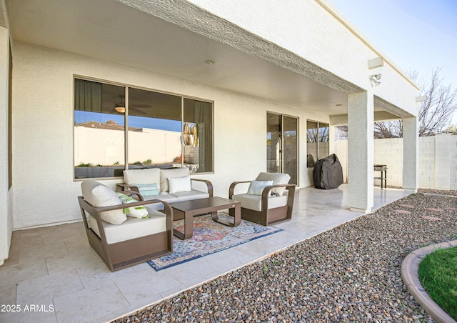 view of patio / terrace with outdoor lounge area