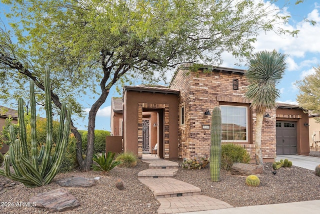 view of front of home featuring a garage