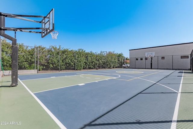 view of sport court