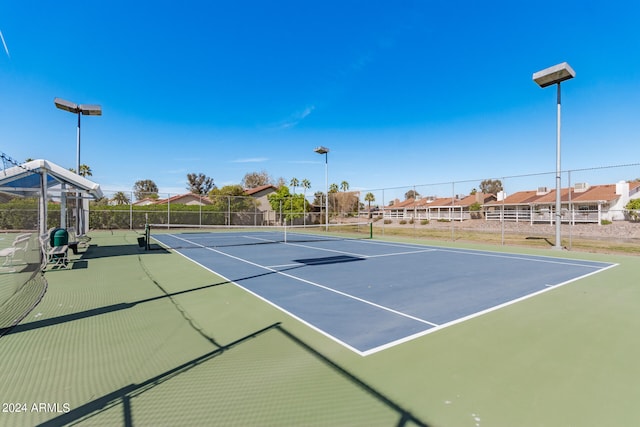 view of tennis court