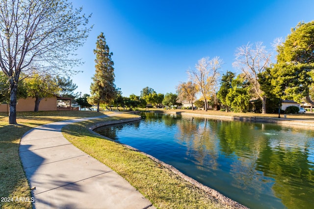 view of water feature