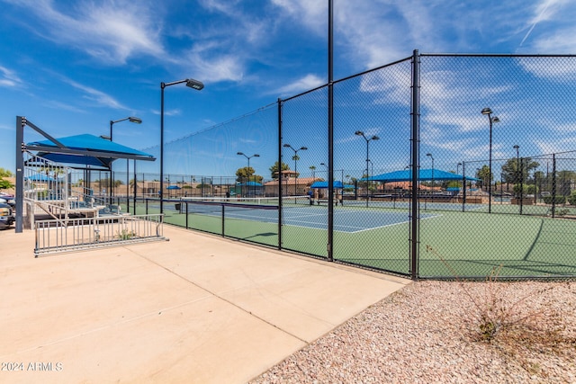 view of tennis court