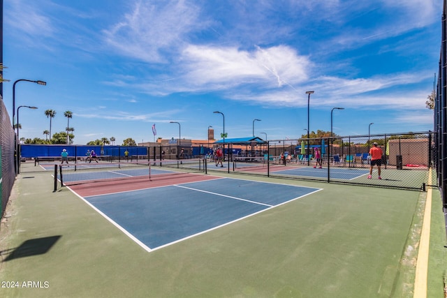 view of tennis court