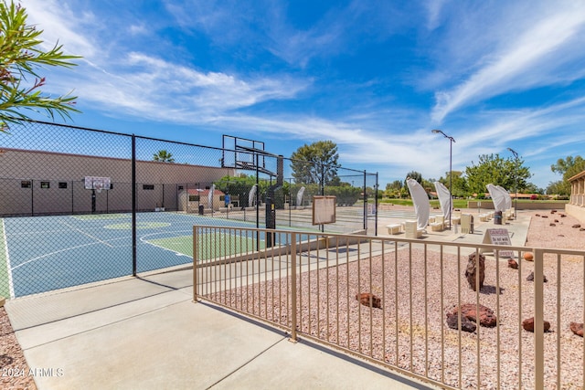 view of basketball court