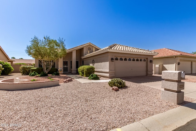 view of front of house featuring a garage